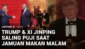 Trump dan Xi Jinping Makan Malam Kenegaraan, Saling Puji hingga Bertukar Hadiah