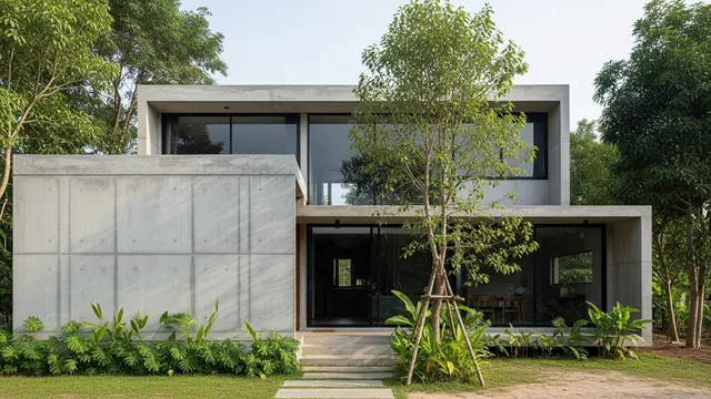 Tampak Depan Rumah Kampung Minimalis yang Bikin Hunian Terlihat Lebih Mewah (Image by Gemini AI)