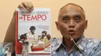 Presdir PT Sriboga Ratu Raya Alwin Arifin menyampaikan keterangan terkait pemberitaan mengenai dugaan penggunaan bahan makanan kadaluwarsa oleh Pizza Hut Indonesia dan Pizza Hut Delivery, Jakarta, Minggu (4/9). (Liputan6.com/Immanuel Antonius)