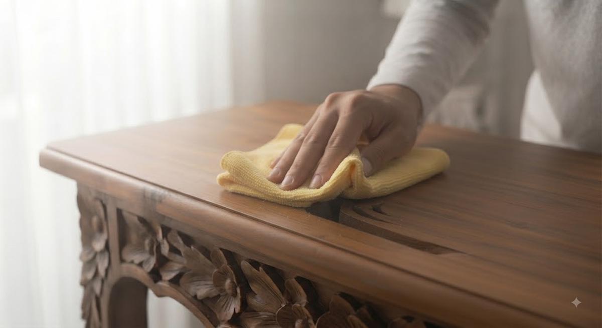 Cara Menghilangkan Debu dari Furnitur Berukir Langkah Ke Tujuh dengan Tetap Melakukan Perawatan Ruti
