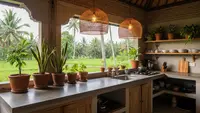 8 Inspirasi Dapur Terbuka untuk Slow Living di Kampung, Menyatu dengan Alam yang Asri