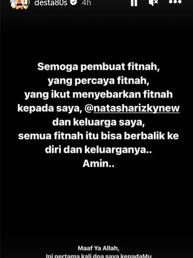Desta Bersuara Setelah Diterpa Isu Cerai