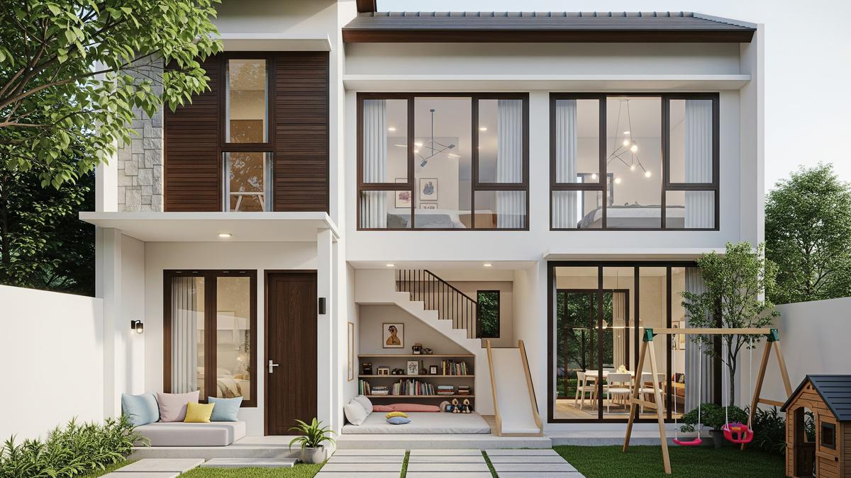 8 Gambar Rumah Minimalis Memanjang ke Belakang, Desainnya Bikin Anak Betah di Rumah