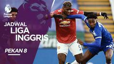Berita video jadwal pekan ke-8 Liga Inggris akhir pekan ini, ada pertandingan antara Manchester United yang akan melawan Leicester City.