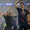 Pelatih Paris Saint-Germain (PSG), Luis Enrique, kegirangan setelah timnya memastikan diri menjadi juara Liga Champions 2025/2026, Sabtu (30/5/2026). (INA FASSBENDER / AFP)