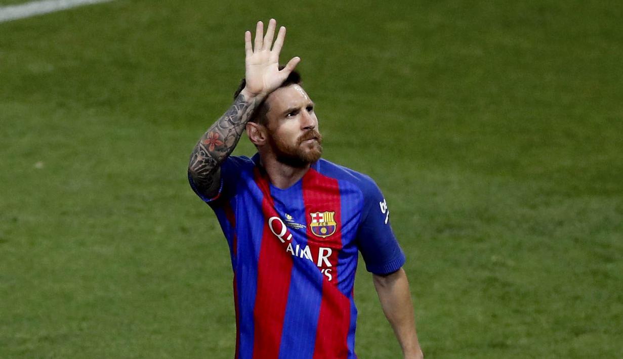 3. Lionel Messi (Sepak bola) - 61,8 juta poundsterling (Rp 1,06 triliun). (EPA/JuanJo Martin)