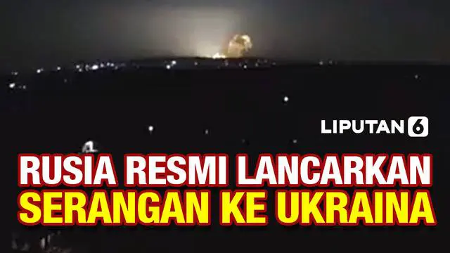 VIDEO: Lihat, Detik-Detik Rusia Serang Ukraina dengan Bom