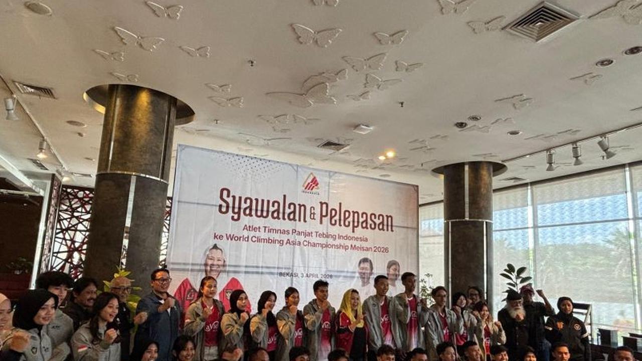 FPTI Lepas Tim Panjat Tebing Indonesia Berjuang di Kualifikasi Asian Games 2026