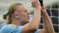 Striker Man City, Erling Haaland. ((AP Photo/Dave Thompson)
