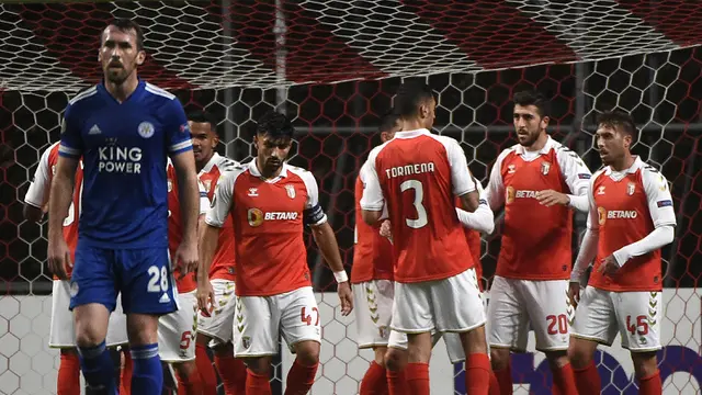 FOTO: Imbang 3-3, Leicester City Lolos ke Babak 32 Besar Liga Europa