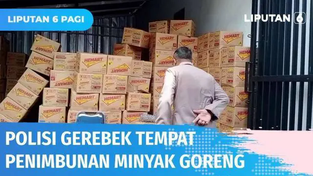 Polisi berhasil menyita 24 ton minyak goreng bermerek dari sebuah gudang di Lebak, Banten. Diduga sengaja disimpan pemiliknya untuk dijual kembali di atas HET.