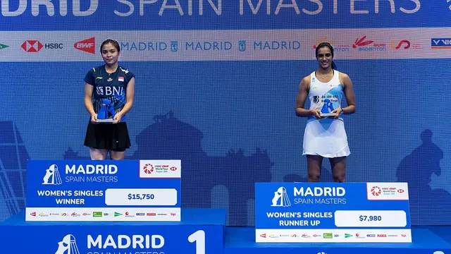 Gregoria Mariska Tunjung juara Spain Masters 2023.