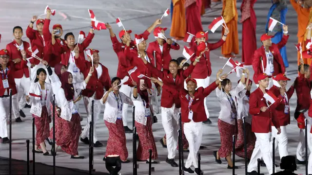 Parade Atlet Para Games Indonesia Meriahkan Pembukaan Asian Para Games 2018