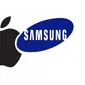 Ilustrasi Apple vs Samsung. Ilustrasi: androidguys