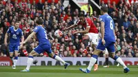 Jalannya laga Manchester United vs Everton di Old Traffrod (Reuters)