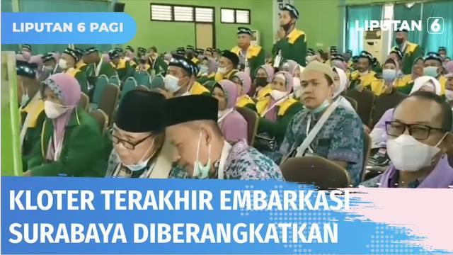 Beberapa jemaah calon haji embarkasi Surabaya, dipastikan urung berangkat ke Tanah Suci karena berbagai hal. Kloter 38 embarkasi Surabaya Sabtu (02/07) sore, menjadi pemberangkatan terakhir bagi para jemaah calon haji asal Jawa Timur.