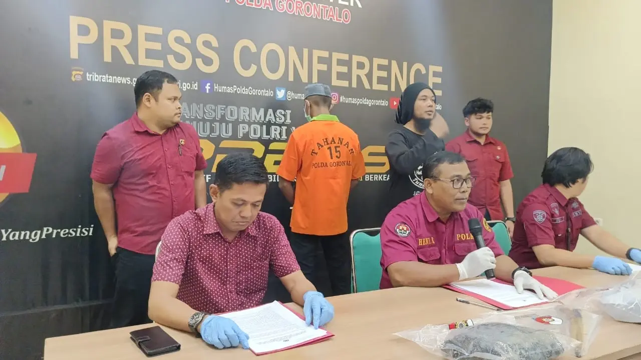 Polda Gorontalo merilis kasus penikaman