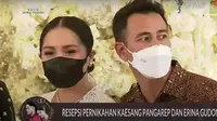 Raffi Ahmad dan Nagita Slavina di resepsi pernikahan Kaesang Pangarep dan Erina Gudono di Solo, Jawa Tengah, Minggu (11/12/2022). (SCTV via YouTube Liputan6)