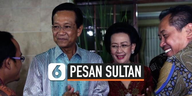 VIDEO: Sultan HB X Imbau Warga Tak Mudik Selama Pandemi Corona