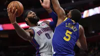 Andre Drummond Jadi Bintang Kemenangan Pistons atas Warriors di lanjutan NBA (AP)