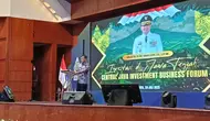Gubernur Jawa Tengah Ahmad Luthfi dalam acara Central Java Investment Business Forum (CJIBF) 2025 di Hotel Bidakara, Jakarta, Selasa (29/7/2025). (Liputan6.com/Maulandy)