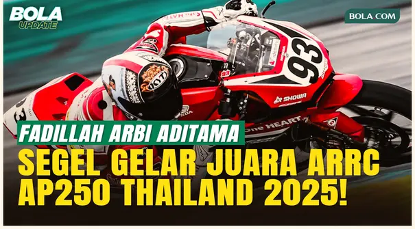 Menang Dramatis! Fadillah Arbi Aditama Segel Juara ARRC AP250 Thailand 2025