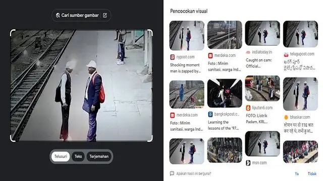 Gambar Tangkapan Layar Penelusuran Foto Menggunakan Situs Google Images.