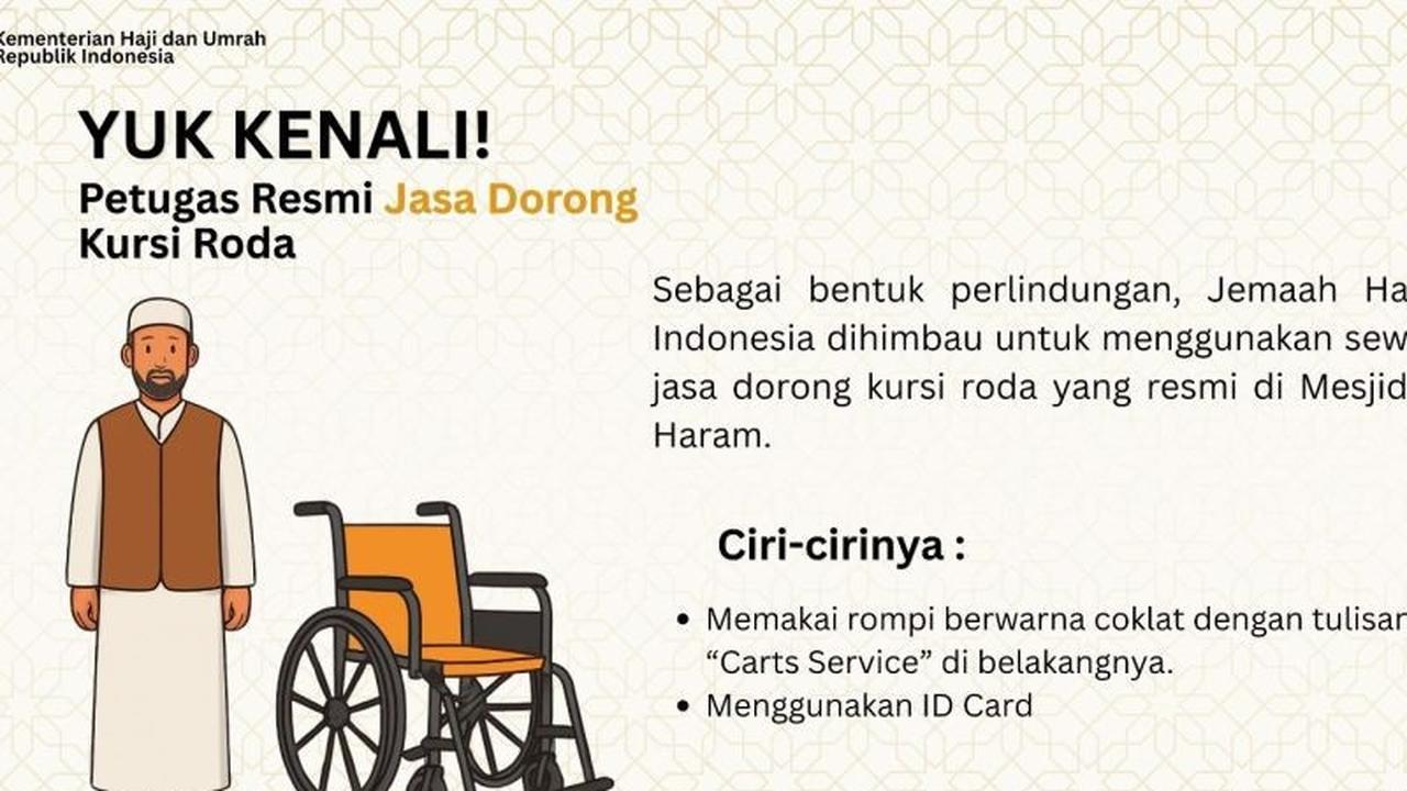 PPIH Imbau Jamaah Haji Gunakan Jasa Pendorong Kursi Roda Resmi di Masjidilharam