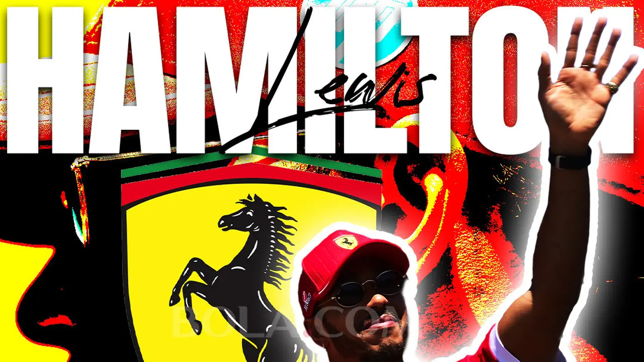 F1 - Ilustrasi Lewis Hamilton Ferrari