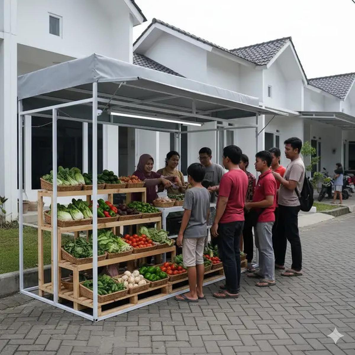 9 Desain Warung Sayur Modern Minimalis, Penataan Rapi dan Menarik
