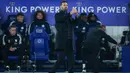 Hasil ini mengakhiri lima laga tanpa kemenangan Leicester di Premier League. The Foxes sementara naik ke posisi 15 klasemen dengan 13 poin. (AFP/Adrian Dennis)
