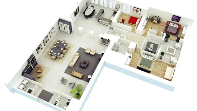 7 Desain Rumah Sederhana dengan 3 Kamar untuk Lahan Kecil