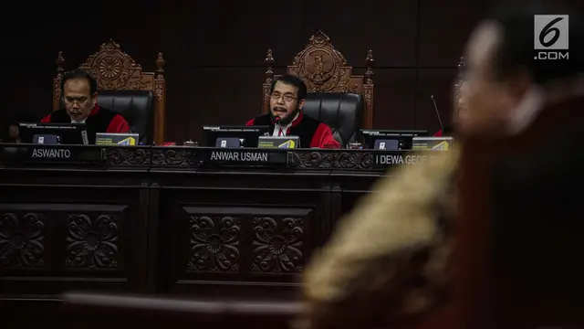Pembukaan Sidang Putusan MK