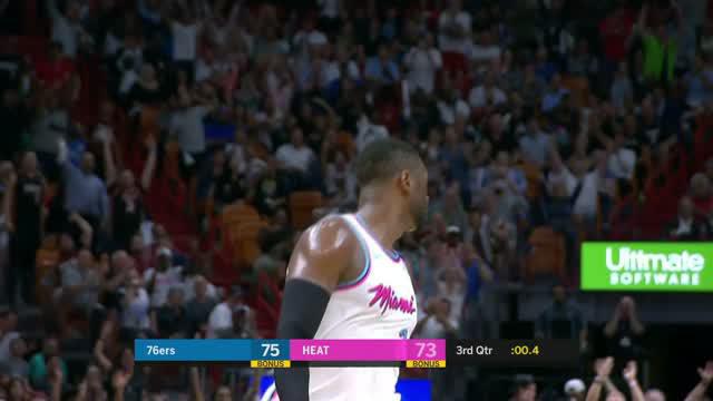 Berita video game recap NBA 2017-2018 antara Miami Heat melawan Philadelphia 76ers dengan skor 102-101.