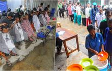 FOTO: Tak Pernah Sepi, Warga Ramai Datang ke Tempat Ini untuk Cukur Rambut dan Makan Gratis di Depok