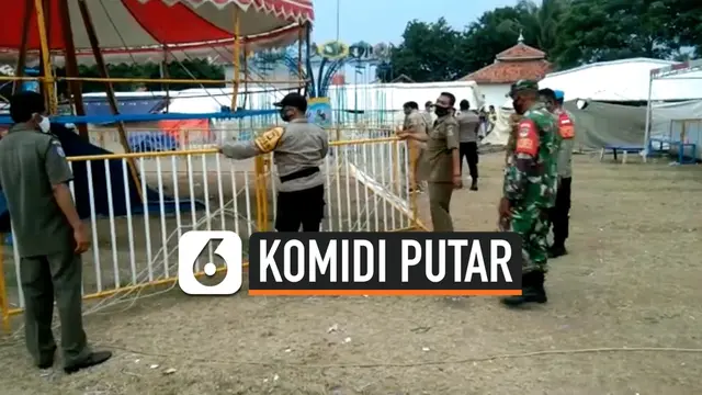 VIDEO: Polisi Bubarkan Wahana Komedi Putar