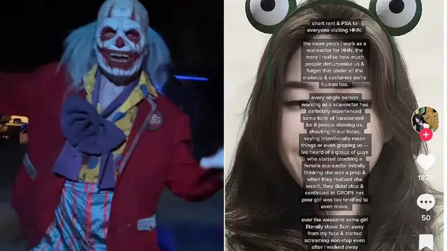 seorang pemeran hantu menceritakan kisahnya di TikTok