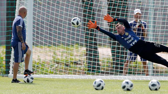 Melihat Latihan Timnas Argentina Jelang Duel dengan Prancis
