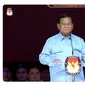 Calon Presiden (Capres) nomor urut 02 Prabowo Subianto saat membacakan visi misi di debat Pilpres 2024 terakhir yang digelar Minggu (4/2/2024)&nbsp;di Jakarta Convention Center (JCC), Senayan, Jakarta Pusat. (Tangkapan Layar YouTube KPU RI)