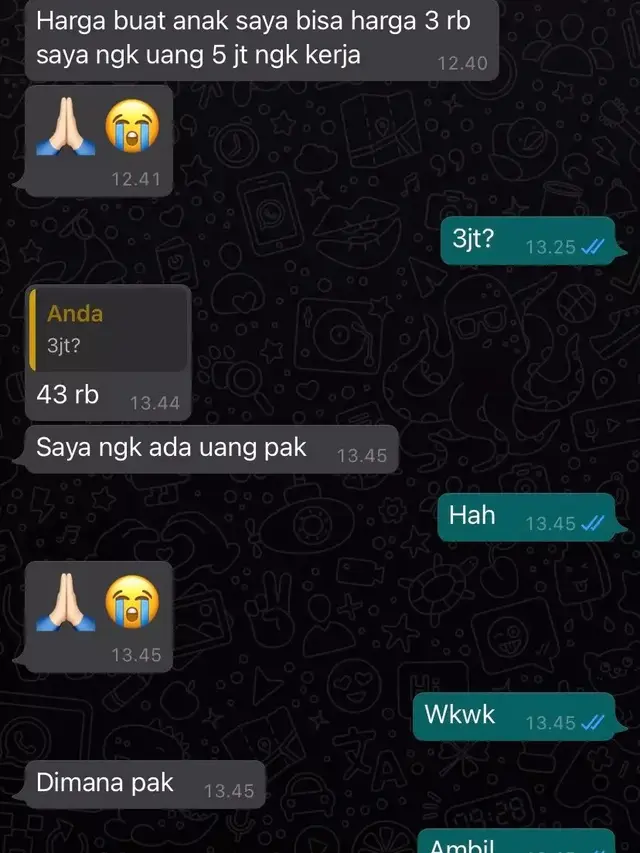 chat penjual pembeli