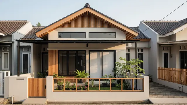 Inspirasi Fasad Jepang yang Cocok untuk Perumahan Indonesia Model dengan Pagar Kayu Sederhana
