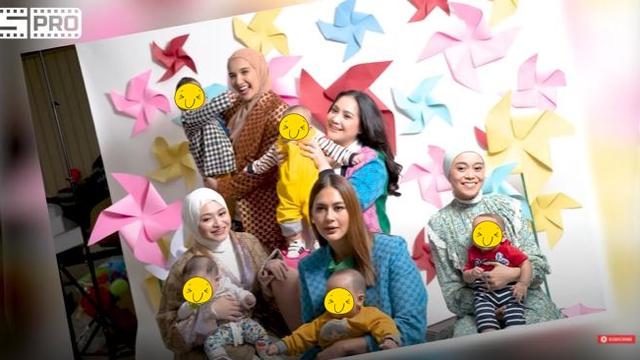 6 Gaya Pemotretan Nagita Slavina Bareng 'Geng Sultan', Kompak Ajak Buah Hati