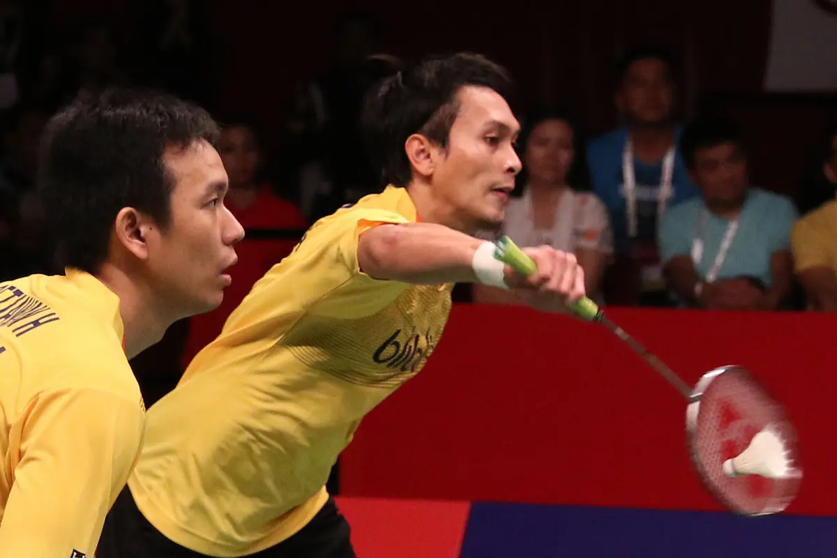 Mohammad Ahsan/Hendra Setiawan (Bola.com/Arief Bagus)