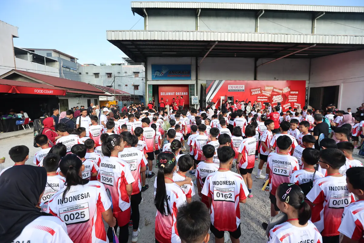Suasana Audisi Umum PB Djarum 2026 di Pekanbaru