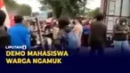 Warga Ngamuk Demo Mahasiswa Blokade Jalan Mendekati Buka Puasa
