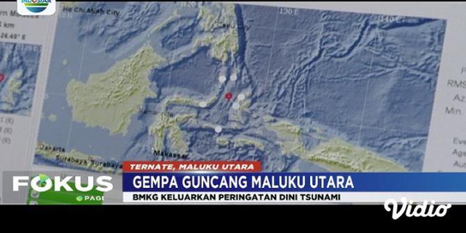 Gempa 7,1 SR Guncang Ternate pada Senin Dini Hari