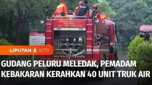 VIDEO: Ledakan Gudang Peluru Kodam Jaya, Pemadam Kebakaran Kerahkan 40 Truk Air
