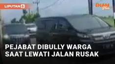 Apes! Rombongan Pejabat Disindir Warga Saat Lewati Jalan Rusak