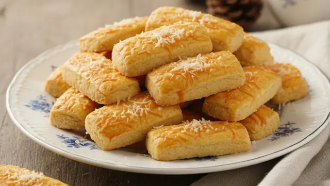 Ilustrasi Kue Kastengel/Gemini AI