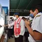 Menteri Perhubungan Budi Karya Sumadi mengunjungi Pos Lintas Batas Negara (PLBN) Motaain, Kabupaten Belu, Atambua, Nusa Tenggara Timur (NTT), Rabu (20/7/2022). (Dok Kemenhub)